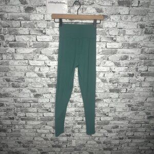 EUC Abercrombie & Fitch "Soft Collective" Green Ribbed Leggings Size Small